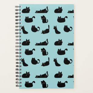 Lustige schwarze Katzen Planer