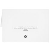 Lustige schwarze Katzen-Polizeiwagen Creationarts (Rückseite Horizontal)