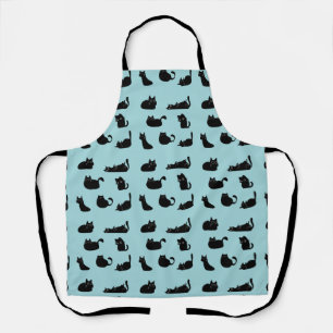 Lustige schwarze Katzen Schürze