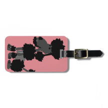 Lustige schwarze Pudel-Kunst-Vorlage