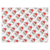 Lustige schwarze Sankt Tischdecke (Vorderseite (Horizontal))