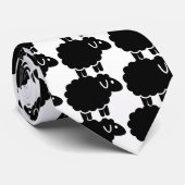 Lustige schwarze Schafe Krawatte (Gerollt)