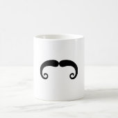 Lustige schwarze Schnurrbart-oder Schnurrbart-Art Kaffeetasse (Mittel)