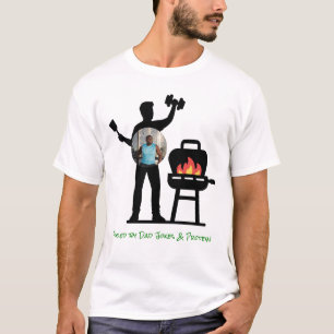 Lustige schwarze Silhouette Grill-Vater Fitness Fo T-Shirt