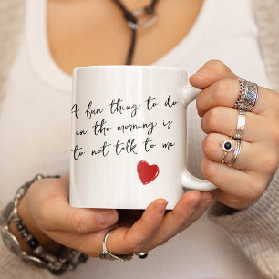 Lustige schwarze und weiße gute Morgen-Weck-Zitate Kaffeetasse