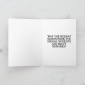 lustige schwarze Weihnachtskarten Feiertagskarte (Innenseite)