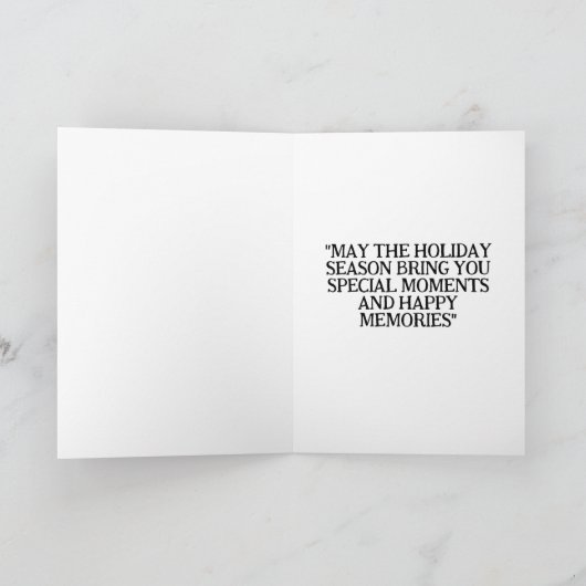 lustige schwarze Weihnachtskarten Feiertagskarte (Innenseite)