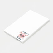 Lustige Schwein-Wortspiel-Post-it-Notizen Post-it Klebezettel (angewinkelt)