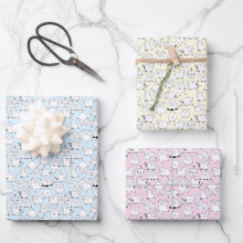 Lustige Schweine haben Spaß! Geschenkpapier Set