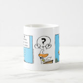 Lustige Schwerkraft-Witz-Cartoon-Kaffee-Tasse Kaffeetasse (Mittel)