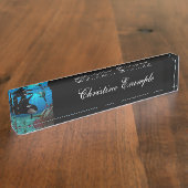 Lustige Schwertwale Namensplakette (Seite)