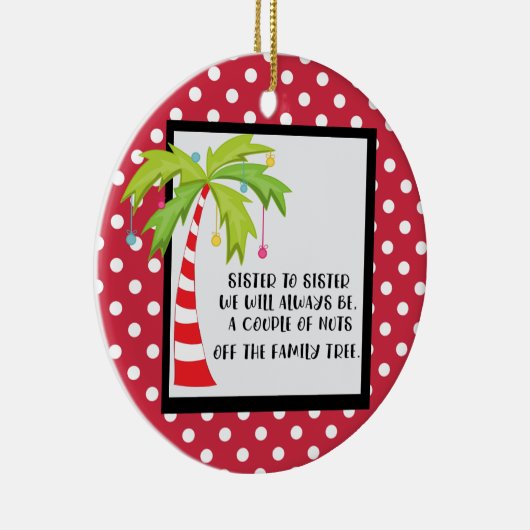 Lustige Schwester zur Keramik Ornament (Rechts)