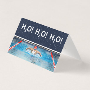 Lustige Schwimm-Weihnachtskarten
