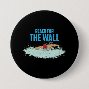 Lustige Schwimm-Zitate Schwimmer-Geschenk Button