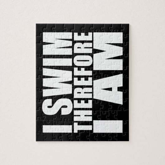 Lustige Schwimmer zitiert Witze, die ich deshalb Puzzle (Vertikal)