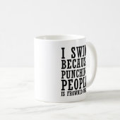 lustige Schwimmmeme Kaffeetasse (VorderseiteRechts)