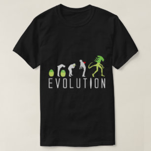 Lustige Sci-Fi-Design Alien-Evolution T-Shirt