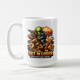 Lustige Sci-Fi-Fantasy-Meme-Kunst, Außerirdischer  Kaffeetasse