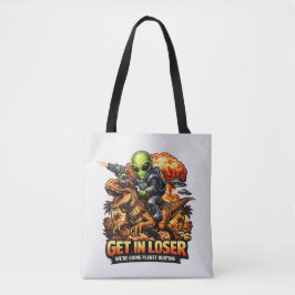 Lustige Sci-Fi-Fantasy-Meme-Kunst, Außerirdischer  Tasche