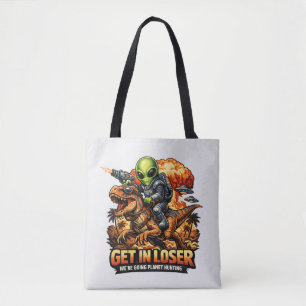 Lustige Sci-Fi-Fantasy-Meme-Kunst, Außerirdischer  Tasche