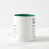 Lustige Scout-Leiter-Definition Tasse (Zentrum)
