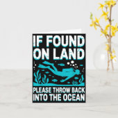 Lustige Scuba-Tauch-Kunst für Männer Frauen Scuba- Karte (Gelbe Blume)