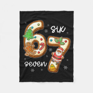 Lustige Sechs Sieben 67 Lebkuchen Weihnachten Jung Fleecedecke