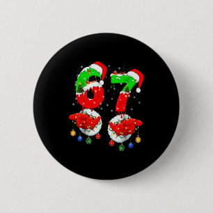 Lustige Sechs Sieben 67 Meme 6 7 Weihnachten Santa Button