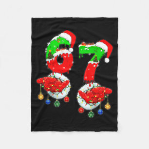 Lustige Sechs Sieben 67 Meme 6 7 Weihnachten Santa Fleecedecke