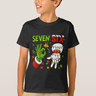 Lustige Sechs Sieben 67 Meme 6 7 Weihnachtselfen H T-Shirt
