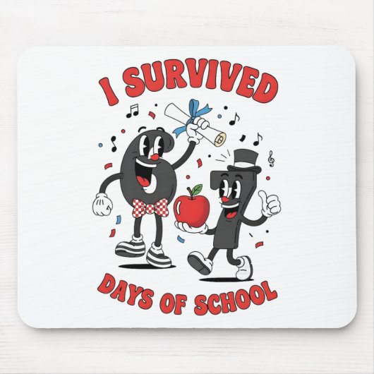 Lustige Sechs Sieben 67 Schul-Meme-Nummern Lehrer Mousepad (Vorne)