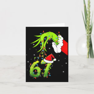 Lustige Sechs Sieben 6 7 Meme 67 Xmas Hand Weihnac Karte