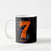 Lustige Sechs Sieben 6 7 Meme Design Paare Hallowe Kaffeetasse (Links)
