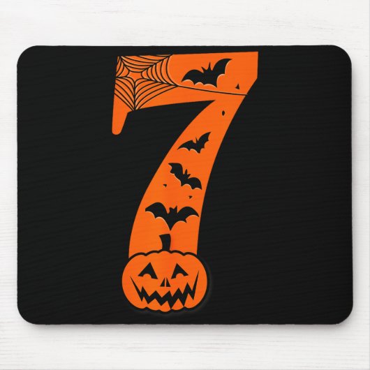 Lustige Sechs Sieben 6 7 Meme Design Paare Hallowe Mousepad (Vorne)
