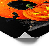 Lustige Sechs Sieben 6 7 Meme-Design Paare Hallowe Poster (Ecke)