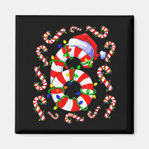 Lustige Sechs Sieben 6 7 Meme Design Paare Weihnac Magnet