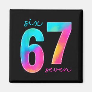 Lustige Sechs Sieben 6 7 Meme Gen Alpha Slang 67 K Magnet