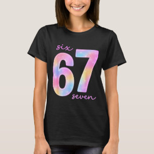 Lustige Sechs Sieben 6 7 Meme Gen Alpha Slang 67 K T-Shirt