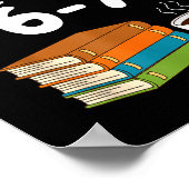 Lustige Sechs Sieben 6 7 Meme Lehrer Design Lesen  Poster (Ecke)