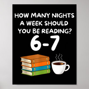 Lustige Sechs Sieben 6 7 Meme Lehrer Design Lesen  Poster
