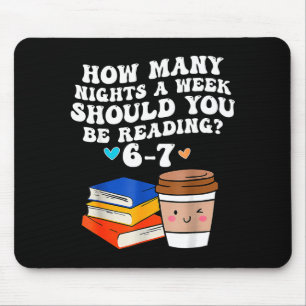 Lustige Sechs Sieben 6 7 Meme Lehrer Lesen 6-7 67  Mousepad
