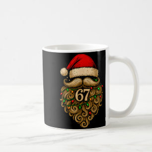 Lustige Sechs Sieben 6 7 Meme Santa Bart Weihnacht Kaffeetasse