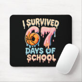 Lustige Sechs Sieben 6 7 Meme Z Gen Ich überlebte Mousepad (Mit Mouse)