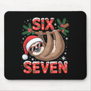 Lustige Sechs Sieben Faultier Weihnachten 67 Weihn Mousepad