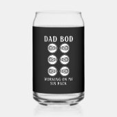 lustige Sechserpack-Vater-Wortart Dosenglas (Vorderseite)