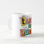 Lustige Second-Hand-Königin Kaffeetasse (Vorderseite Links)