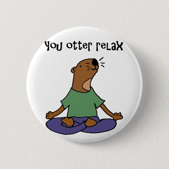 Lustige Seeotter Yoga Grafik Button Zazzle De