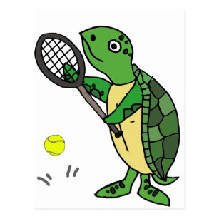 Lustig Tennis Spieler Postkarten Zazzle De