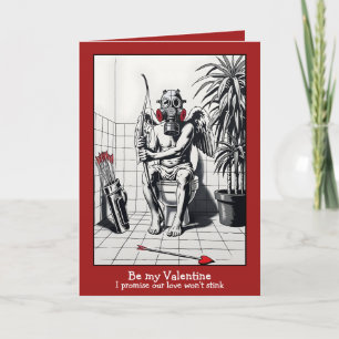 Lustige „Sei mein Valentinstag“ Karte – Schablonen