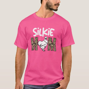 lustige Seidenhühnermutter Leopard T-Shirt